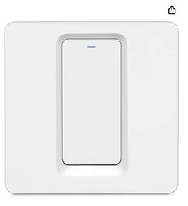 Wifi smart switch, work with or without neutral wire, no hub required, 1 gang