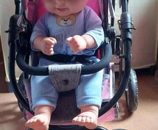 Silver Cross Twin Wave double  buggy and baby doll