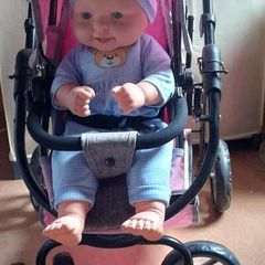 Silver Cross Twin Wave double  buggy and baby doll