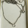 Vintage Long Heavy Sterling Silver rolo Chain. (pocket watch chain) Solid silver statement chain. 52" long - 26,20g Image 2