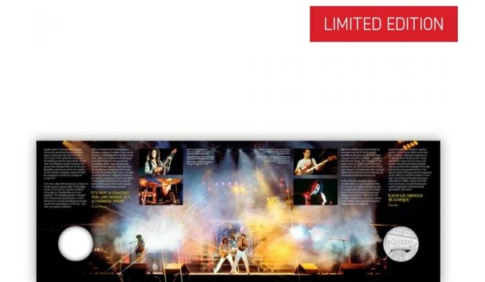 limited edition sliver coin Rock band Queen