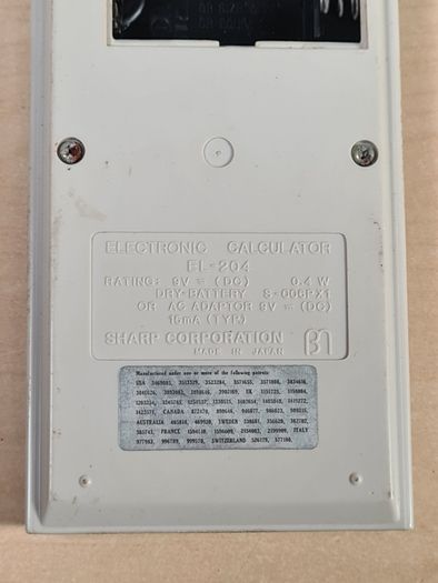 Vintage Sharp Elsi Mate El-204 Electronic Calculator 1970's