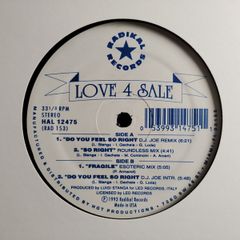 LUV 4 Sale - Do you feel so right - Radikal Records - US Pressing - Oldschool 90s Dublin CLASSIC!