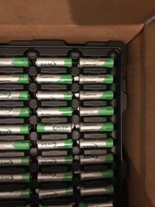 20x battery AA Xeno XLP-060F, 3.6 Volt, 2.4Ah "AA" High Pulse Lithium Cell with molex connector