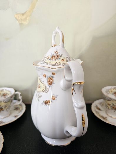 Rare Royal Albert Bone China "September Song" Coffee Pot Set