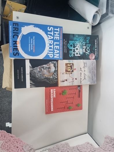 Fiction and Non-fiction Book Stack