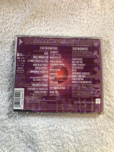 Alanis Morissette feast on scraps cd & dvd
