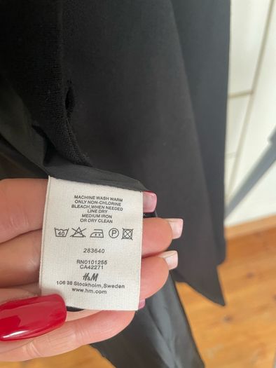 H&M black women's blazer size eur 40, 12 Uk