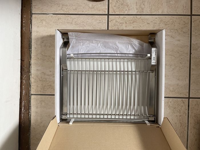 IKEA GRUNDTALHanging/foldable Storage Dish Rack with Drain for Kitchen