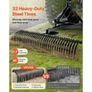 Tow Behind Dethatcher, 1525mm Tow Dethatcher with 32 Steel Tines, 3-Point Lawn Dethatcher Rake with Attachments for Tractor, Landscape Rake for Garden, Farm, Grass Image 4