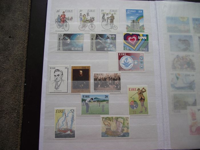 A New Stock Book With Collection Of Mint Irish Stamps