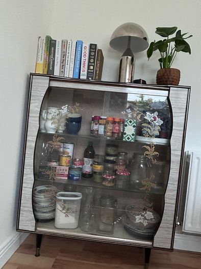 Vintage 70s Curiosities Cabinet