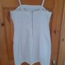 ladies white denim dress Image 2
