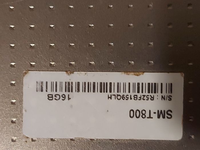 Samsung Galaxy Tab S, 10.5 inch, Model SM-T800, screen has a slight crack or 2 but touchscreen works fine
