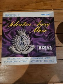 Salvation Army Music Marches No 2 45 RPM Extended Play Regal Zonophone ERZ 8252 Mono 1961