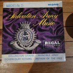 Salvation Army Music Marches No 2 45 RPM Extended Play Regal Zonophone ERZ 8252 Mono 1961