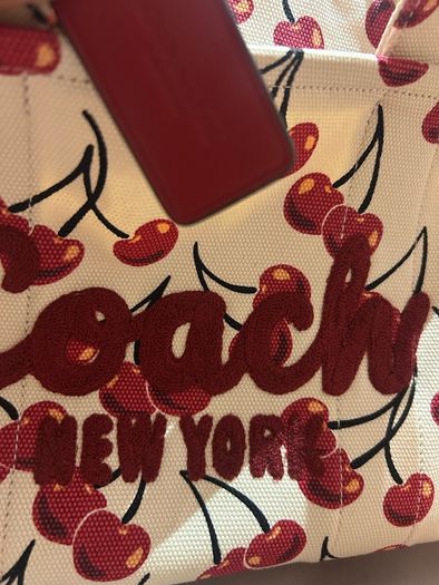 COACH Cargo Cherry Print Tote Bag