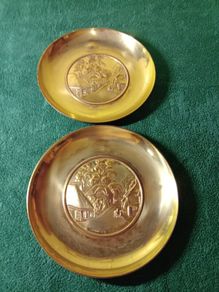 Vintage Brass Wall Plaque ( Cockington Forge )