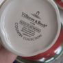 Vintage Villeroy and Boch coffee cups and saucers in Festive Memories pattern. Image 4