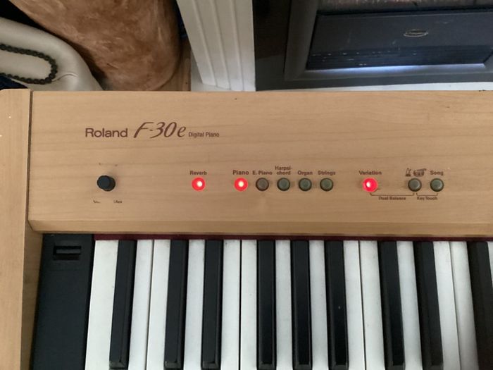 Roland F30e Digital piano and Roland DP - 10 Damper Foot Pedal in Excellent Condition.  (Barely used)