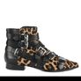 Ash Leopard Print Leather Ankle Boots Size Uk 6 Image 4