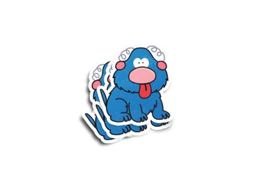 Zuppy The Den Dog Glossy Sticker 3-Pack