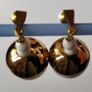 Vintage Earrings Gold tone Baubles Image 3