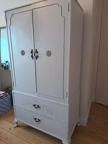 Vintage upcycled French style wardrobe