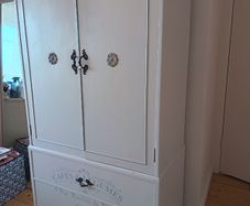 Vintage upcycled French style wardrobe