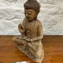 Vintage Carved Wooden Buddha. Image 5