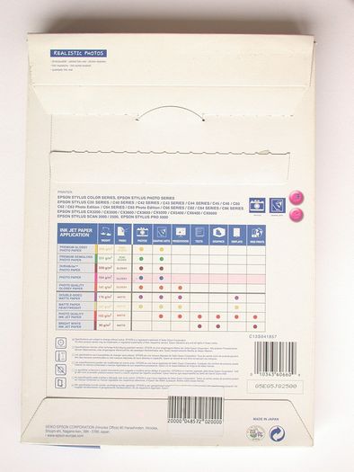 22 Sheets Epson Glossy A4 Photo Paper 194g/m^2 S041857