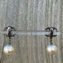chanel pearl earrings with Crystal Heart Design Silver Hardware Image 6