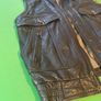 Vintage Trapper Black Leather Biker Vest Image 8