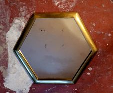Vintage brass mirror