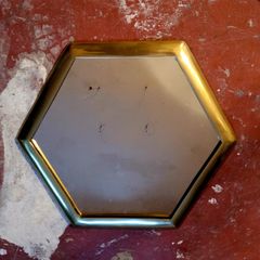 Vintage brass mirror