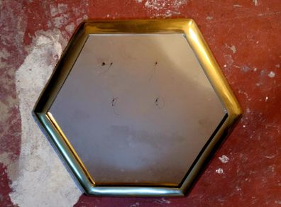 Vintage brass mirror
