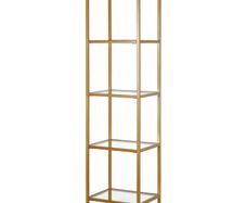 Bookcase in gold