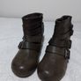 Schuh Blowfish Malibu Wedge Leather Boots, NEW Image 9