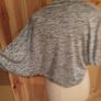Grey/Black Bat-wing Cardigan Image 4