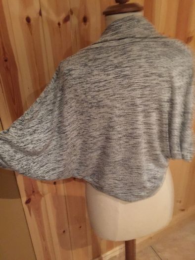Grey/Black Bat-wing Cardigan
