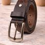 Unisex Genuine Leather Tooled Belt Vintage Floral Western Leather Belt Image 7
