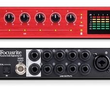 Focusrite 16 channels recording rig.