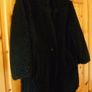 Zara Faux Fur Jet Black Jacket Coat. Immaculate. Size 14 Medium to a Large. Image 3