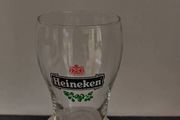 2 half pint Heineken glasses