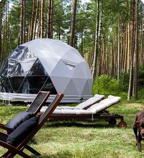 Deluxe 5m(16.4ft) Extremely Strong Structure For Irish Weather Dome Igloo Glamping
