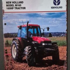 Vintage Style  Metal Sign. New Holland M160 vintage tractor advertisement.
