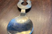 Irish sterling silver tea caddy spoon