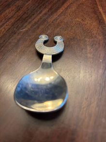 Irish sterling silver tea caddy spoon
