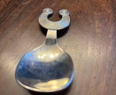 Irish sterling silver tea caddy spoon
