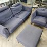 3 Seater & 1 Seater & Footstool Image 3